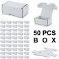 Preview: 50er Packung 90x60x40 mm Visitenkarten Schachtel weiß