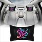 Preview: LEO- 1 Paar Auto Nackenkissen 20x30cm Nackenpolster mit Druck Astrologie ZODIAC STERNZEICHEN HOROSCOPE