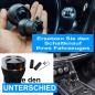 Preview: XKERIBOM Auto Getriebekopf Manueller Schaltknauf mit Adaptern, Universal Leder Aluminium Handball, für die Meisten Kraftfahrzeuge XSKF405