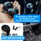Preview: XKERIBOM Auto Getriebekopf Manueller Schaltknauf mit Adaptern, Universal Leder Aluminium Handball, für die Meisten Kraftfahrzeuge XSKF895