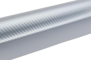 Preview: Carbonfolie Silber 30cm x 150cm