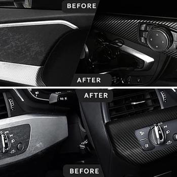 Preview: Carbonfolie Silber 30cm x 150cm