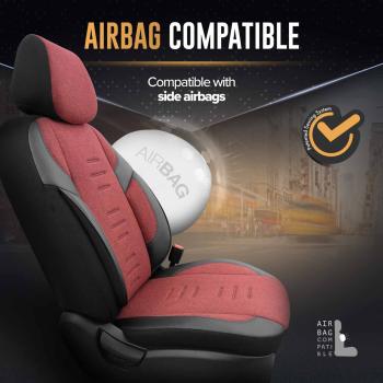 Preview: XAPLOT86756-55 Komfortables Autositzbezug-Set Universal – Sportliches Design & Hoher Sitzkomfort