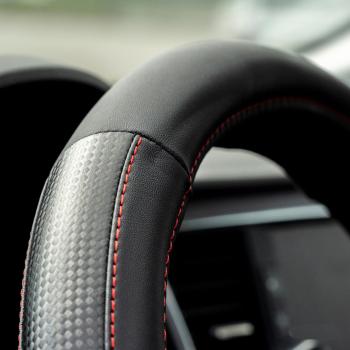 Preview: Xkeribom Lenkradbezug 37-38cm Lenkradschoner Lenkradschutz Aufsteckbare Lenkradabdeckung