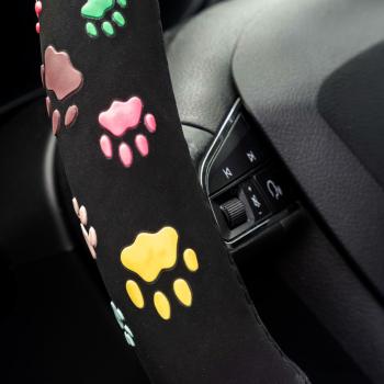 Preview: Xkeribom Lenkradbezug 37-38cm Lenkradschoner Lenkradschutz Aufsteckbare Lenkradabdeckung