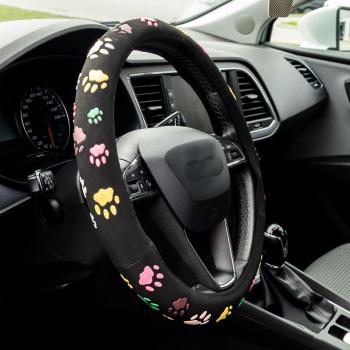 Preview: Xkeribom Lenkradbezug 37-38cm Lenkradschoner Lenkradschutz Aufsteckbare Lenkradabdeckung