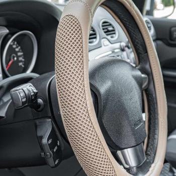 Preview: Xkeribom Lenkradbezug 37-38cm Lenkradschoner Lenkradschutz Aufsteckbare Lenkradabdeckung