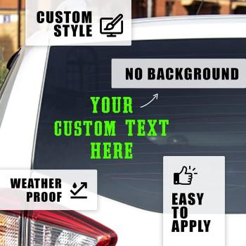 Dein Wunschtext als Aufkleber – Auto - Motorrad - Showroom Sticker Folie - Xkeribom Workshop