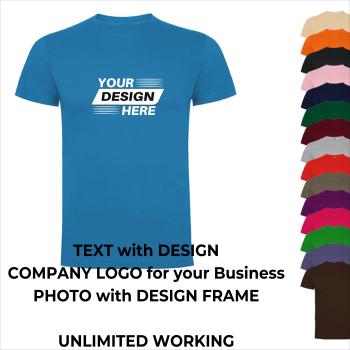 Personalisiertes T-Shirt, Party-T-Shirt aus Baumwolle, bedruckt mit Ihrem Text, Logo oder Foto – das perfekte ideales Geschenk für Junggesellen- und Junggesellinnenabschiede.