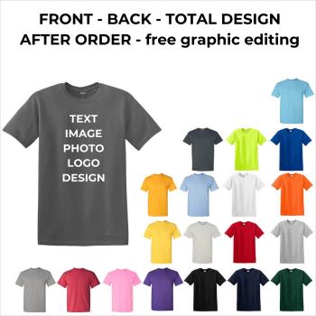 Preview: Individuell bedrucktes T-Shirt Personalisiertes T-Shirt mit Wunschdesign - Xkeribom Workshop