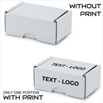 Preview: 50er Packung 90x60x40 mm Visitenkarten Schachtel weiß