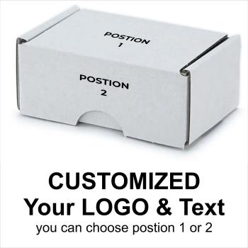 50er Packung 90x60x40 mm Visitenkarten Schachtel weiß