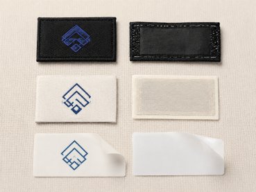 Individuelle Textil-Labels & Etiketten – Gewebt, Satin, Baumwolle & Non-Woven