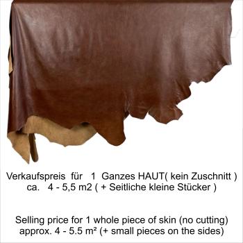 ECHT RINDSLEDER ( kein  Kunstleder ) 1x Komplettes HAUT ca. 4-5,5m2   - XKM-COWLEATH