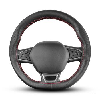 Xkeribom PU Leder Lenkradbezug zum Schnüren 100% Handwerk und Qualität 37-38cm Perforiert Optik Punkt Model mit Farbauswahl ( XKM LBG 1 )