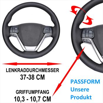 XLBG1 Xkeribom Leder Lenkradbezug zum Schnüren 37-38cm Original Design mit Farbauswahl