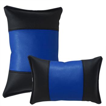 1 Paar Auto Nackenkissen 20x30cm Nackenpolster Leder Schwarz ZWEIFARBIG LEDER