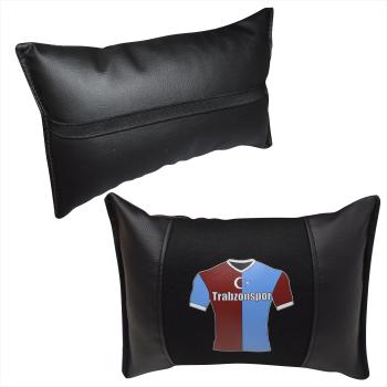 1 Paar Auto Nackenkissen 20x30cm Nackenpolster Leder Schwarz mit Druck Design Türkische Mannschaften