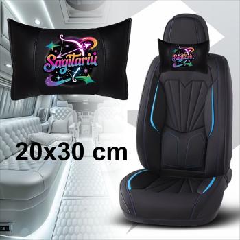 Preview: Sagittarius- 1 Paar Auto Nackenkissen 20x30cm Nackenpolster mit Druck Astrologie ZODIAC STERNZEICHEN HOROSCOPE