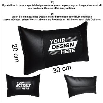 ARIES - 1 Paar Auto Nackenkissen 20x30cm Nackenpolster mit Druck Astrologie ZODIAC STERNZEICHEN HOROSCOPE