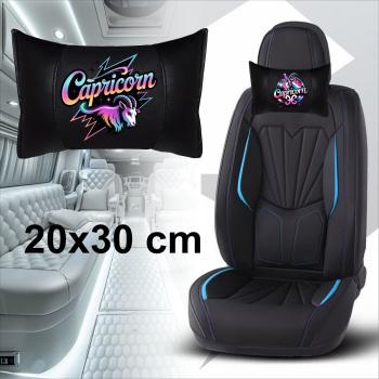 Preview: CAPRICORN- 1 Paar Auto Nackenkissen 20x30cm Nackenpolster mit Druck Astrologie ZODIAC STERNZEICHEN HOROSCOPE - Kopie