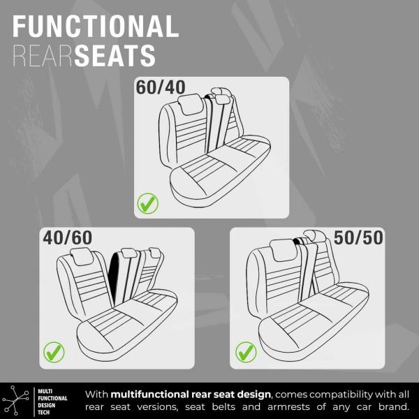 Premium Autositzbezug Komplett Set Universal