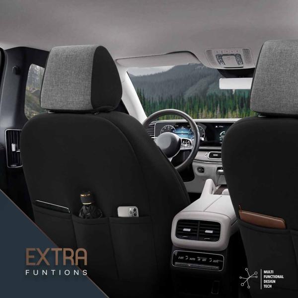 Auto Sitzbezug Set Universal Vorne und Hinten Komfortabel Komplett Set