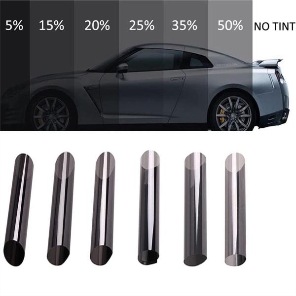 Tönungsfolie DARK Schwarz Black 75x300cm - Tönungsstufe: 5%