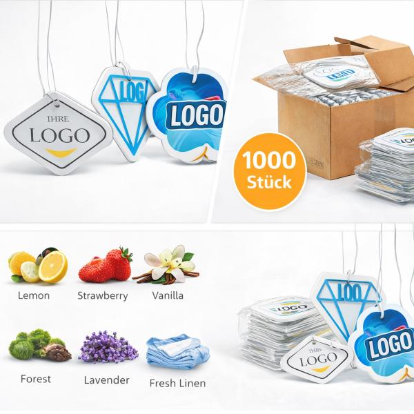Individuelle Duftanhänger für Unternehmen – Produktion ab 1000 Stück | Xkeribom Workshop