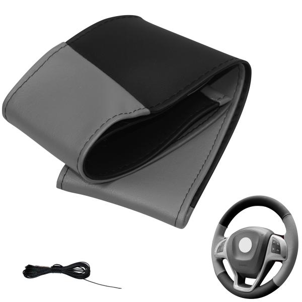 XLBG5 Xkeribom Leder Lenkradbezug zum Schnüren 37-38cm 4 Teilig Design mit Farbauswahl + STAFFELPREISE