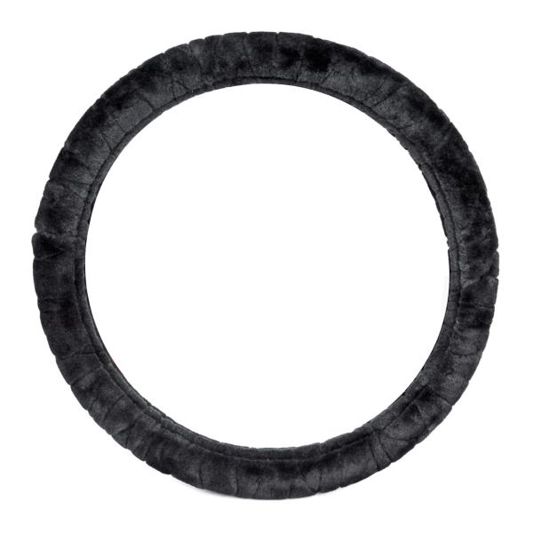 Xkeribom Lenkradbezug 37-38cm Lenkradschoner Lenkradschutz Plüsch Schwarz Grau